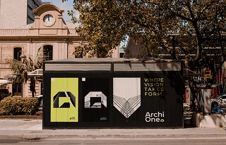 Outdoor branding installation